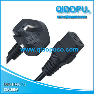 D09 QT4 D09/C19|英式插头和品字尾插|横品插头|工业插头